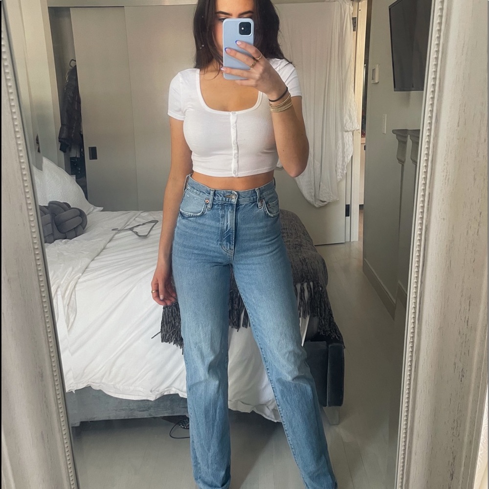 Zara straight leg jeans